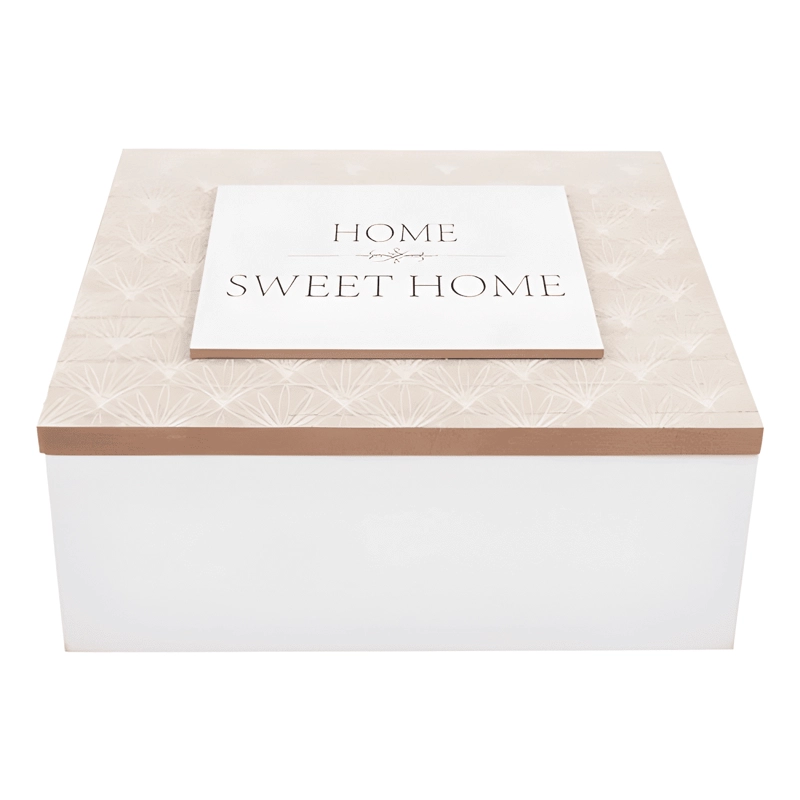 CAJA DE TE  HOME SWEET HOME 18X7X18CM - 2