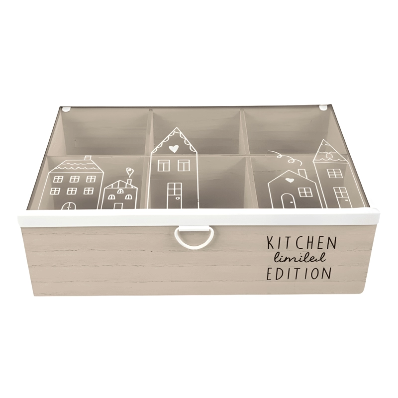 CAJA DE TE  CITY LOVE 6 DIVISIONES 24X17X7CM - 1