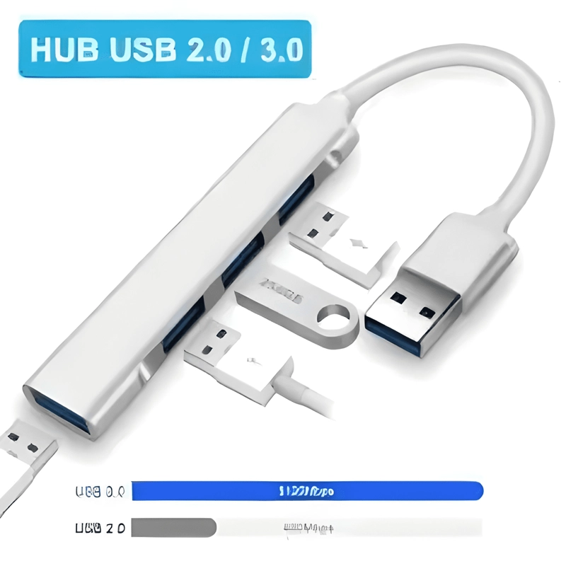 ADAPTADOR HUB USB 3.0 4 PUERTOS ULTRA SLIM CONECTOR USB-A #1 - 2