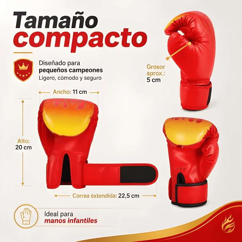 GUANTES DE BOXEO PARA ENTRENAMIENTO DE NIÑOS - 1