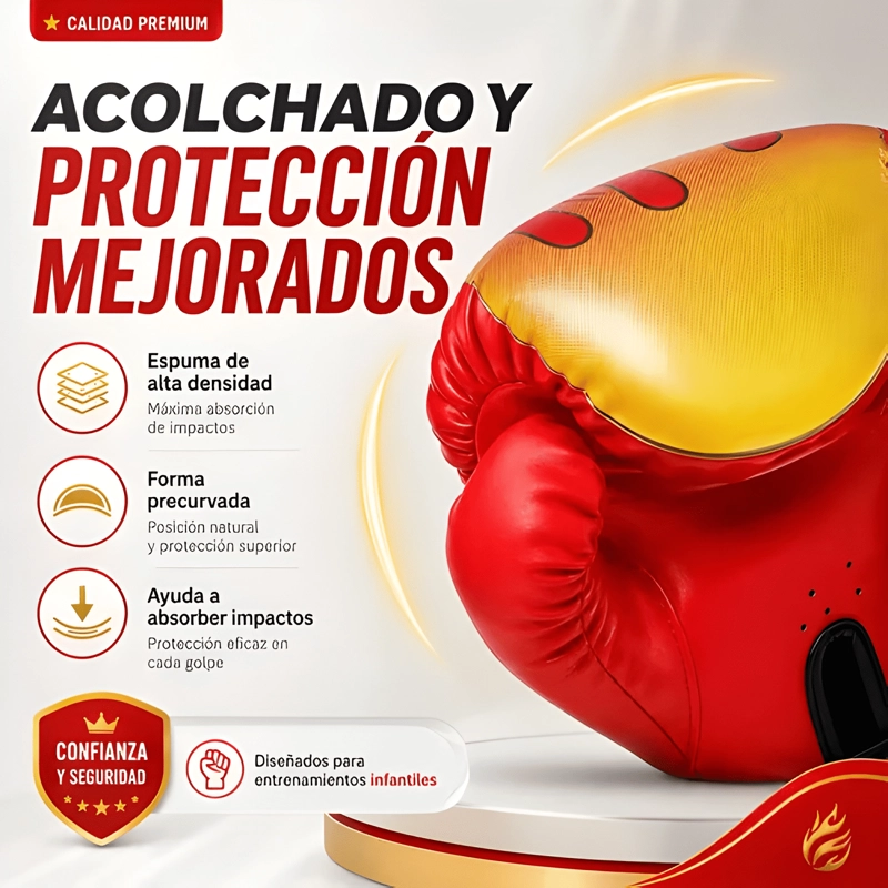 GUANTES DE BOXEO PARA ENTRENAMIENTO DE NIÑOS - 4