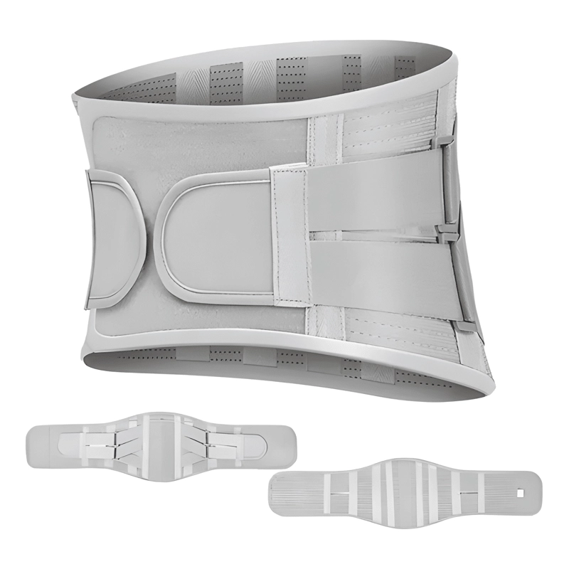 FAJA LUMBAR SOPORTE DE ACERO HERNIA AJUSTABLE TALLA M - 1