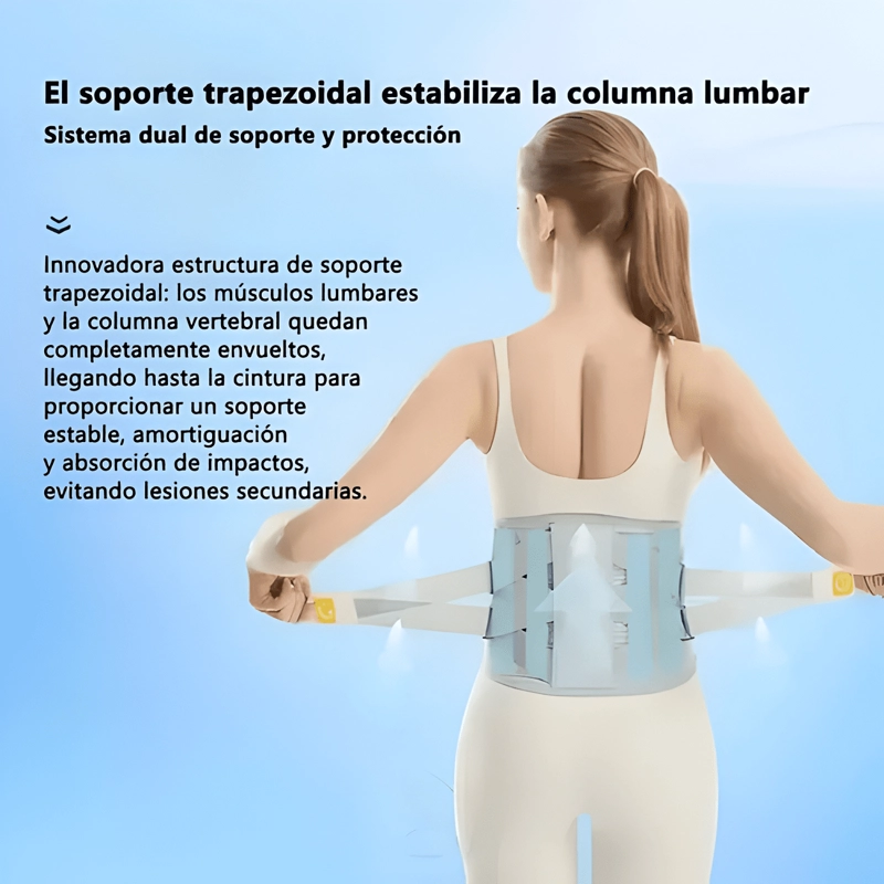 FAJA LUMBAR SOPORTE DE ACERO HERNIA AJUSTABLE TALLA M - 4