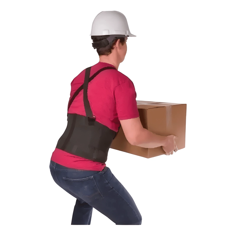 FAJA LUMBAR CON SUSPENSORES ESPALDA BAJA TRABAJOS DE CARGA - 4