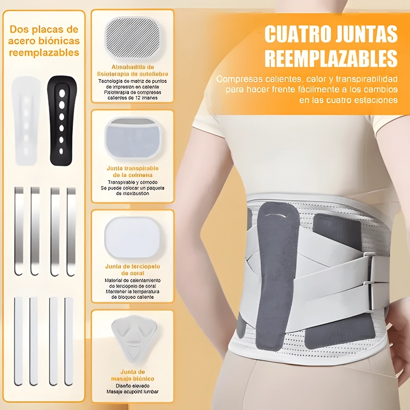 FAJA SOPORTE SACRO LUMBAR CON VARILLAS ORTOPE DICA - 2