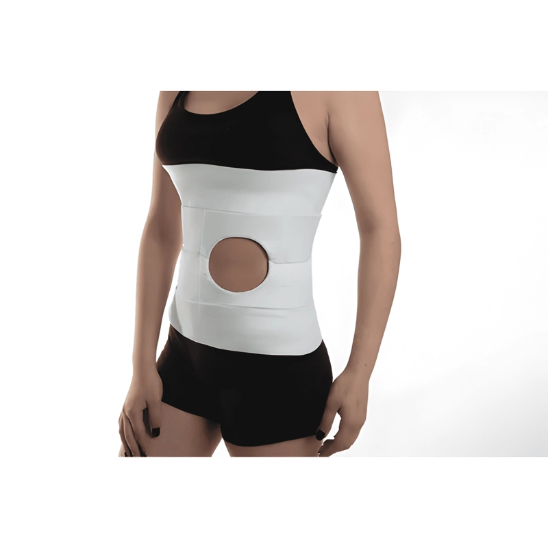FAJA COLOSTOMIA 4 BANDAS UNISEX BLANCO - 1