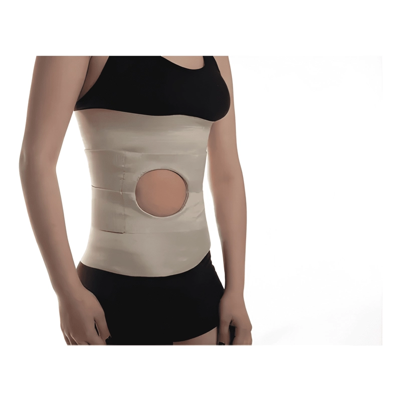 FAJA COLOSTOMIA 4 BANDAS UNISEX BLANCO - 2