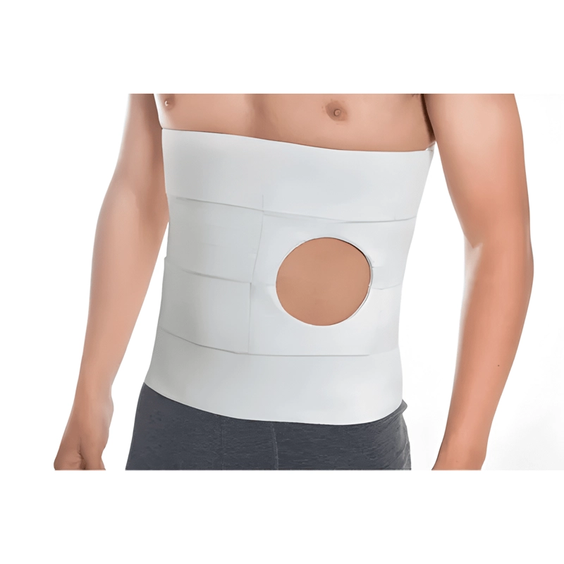 FAJA COLOSTOMIA 4 BANDAS UNISEX BLANCO - 4