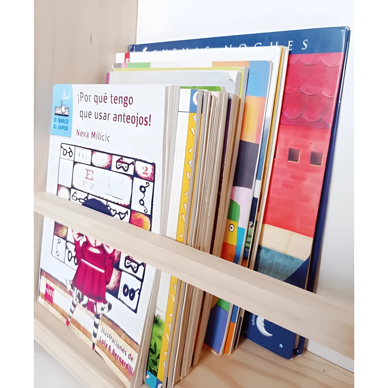 LIBRERO INFANTIL MONTESSORI MADERA ARMADO - 2