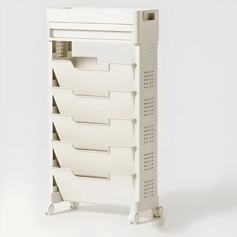LIBRERO ESTANTE INFANTIL 5 NIVELES 78,5X14,5X40CM BLANCO - 2