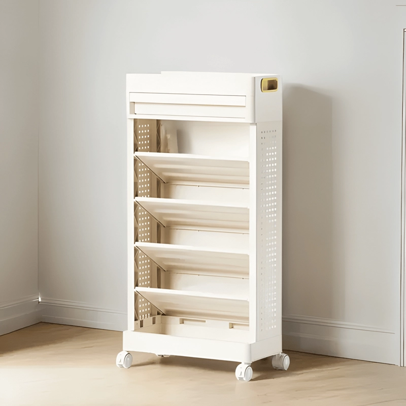 LIBRERO ESTANTE INFANTIL 5 NIVELES 78,5X14,5X40CM BLANCO - 4