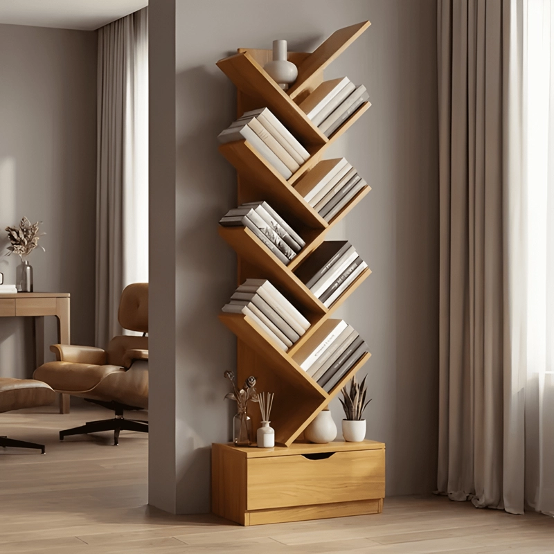 BIBLIOTECA LIBRERO ARBOL ORGANIZADOR DE LIBROS ALTO 120CM #5 - 2