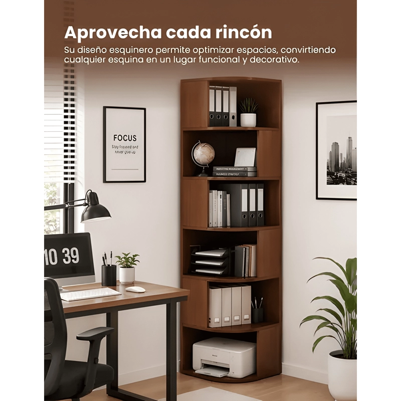 ESTANTE REPISA LIBRERO ESQUINERO ORGANIZADOR 175,7X40X40 #2 - 4