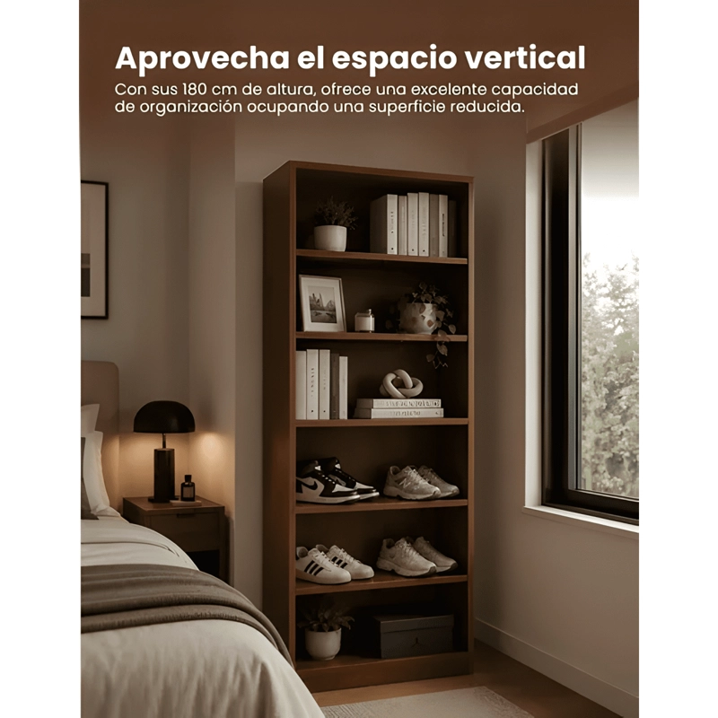 ESTANTE LIBRERO ORGANIZADOR 60X30X180CM #1 - 3
