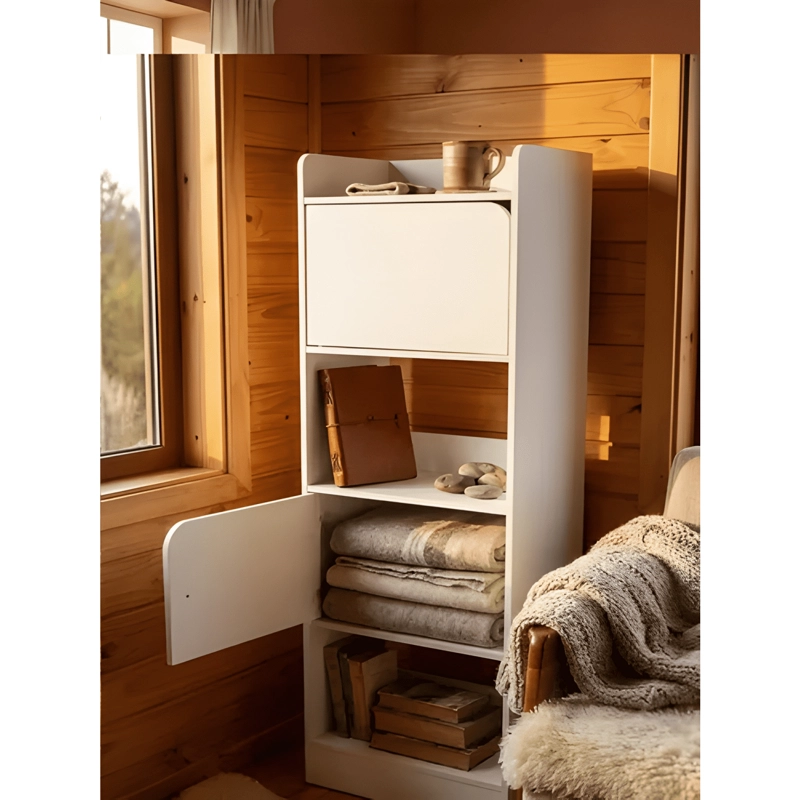 LIBRERO ESTANTERIA 5 NIVELES 2 PUERTAS 42X22X110CM - 3