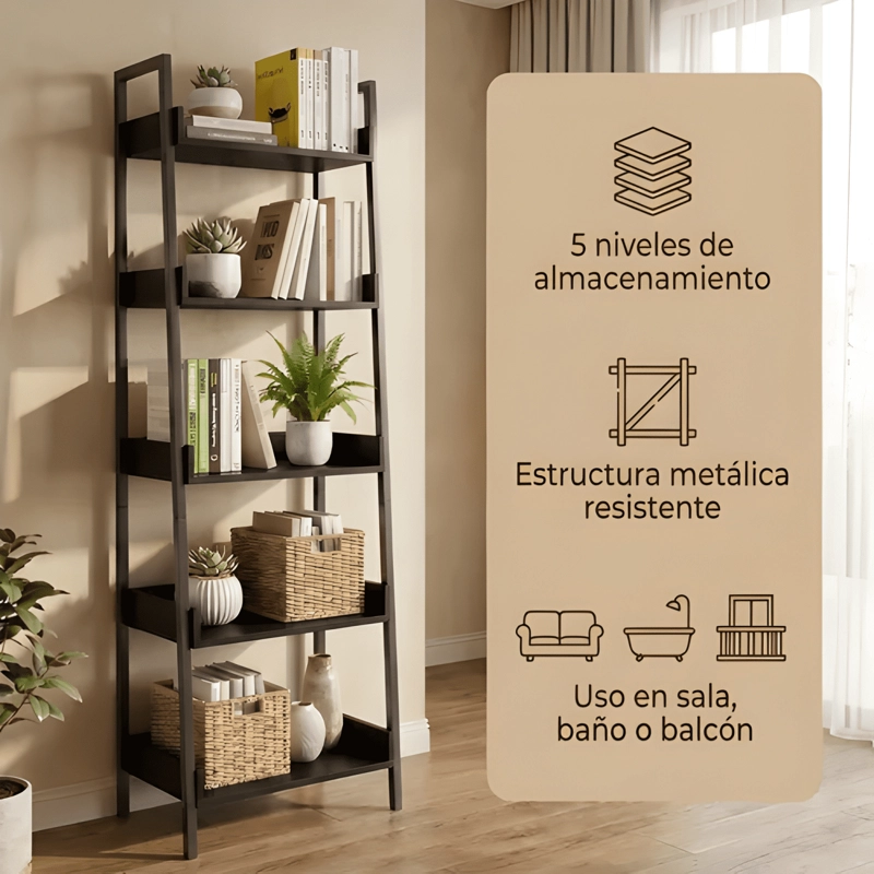 BIBLIOTECA ESTANTE PARA PLANTA REPISA MODERNA 160X50 #4 - 1