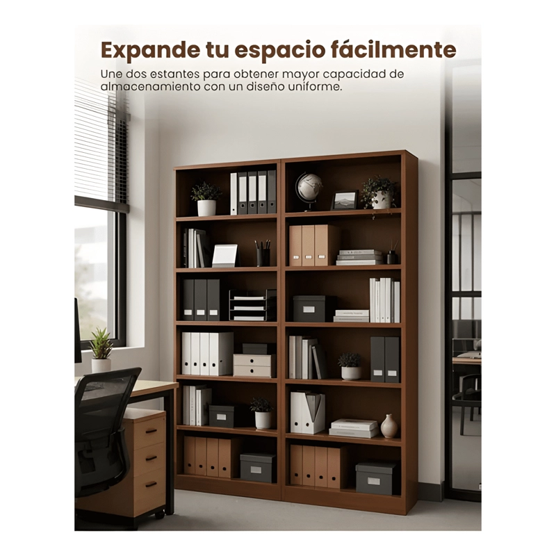 ESTANTE LIBRERO ORGANIZADOR 60X30X180CM #12 - 2