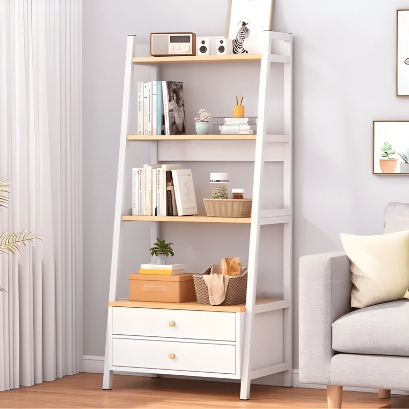 ESTANTE LIVING 4 NIVELES CON 2 CAJONES 150X63X30CM - 2