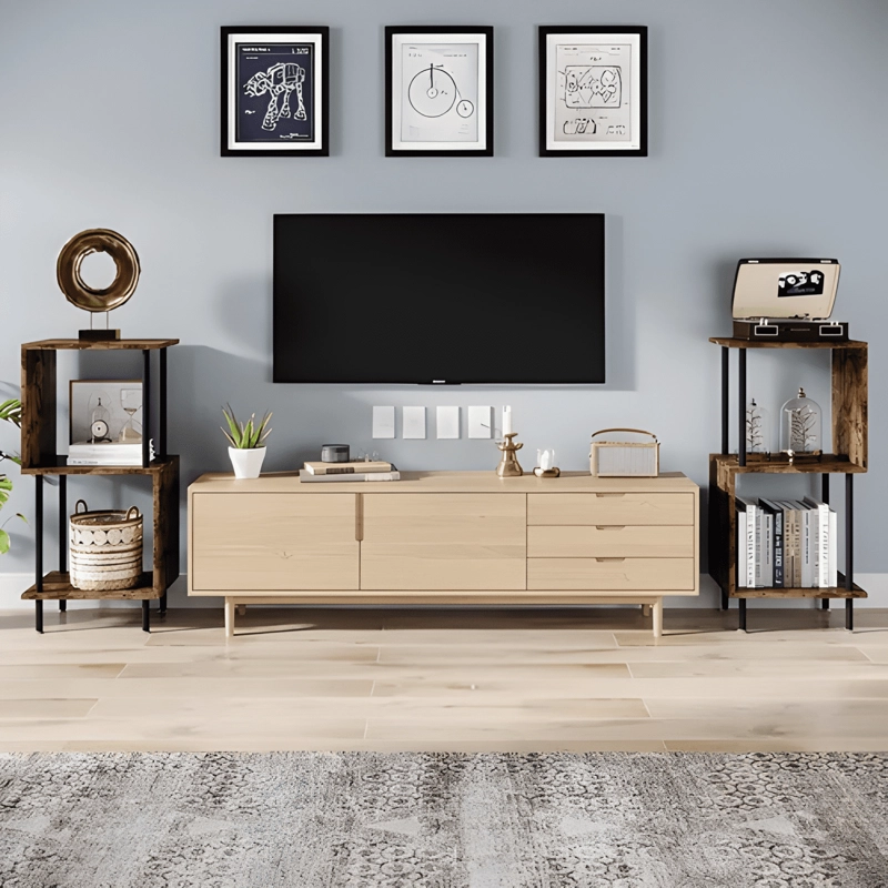 ESTANTE LIBRERO ESTANTERIA REPISAS MADERA 38X28X78CM - 1