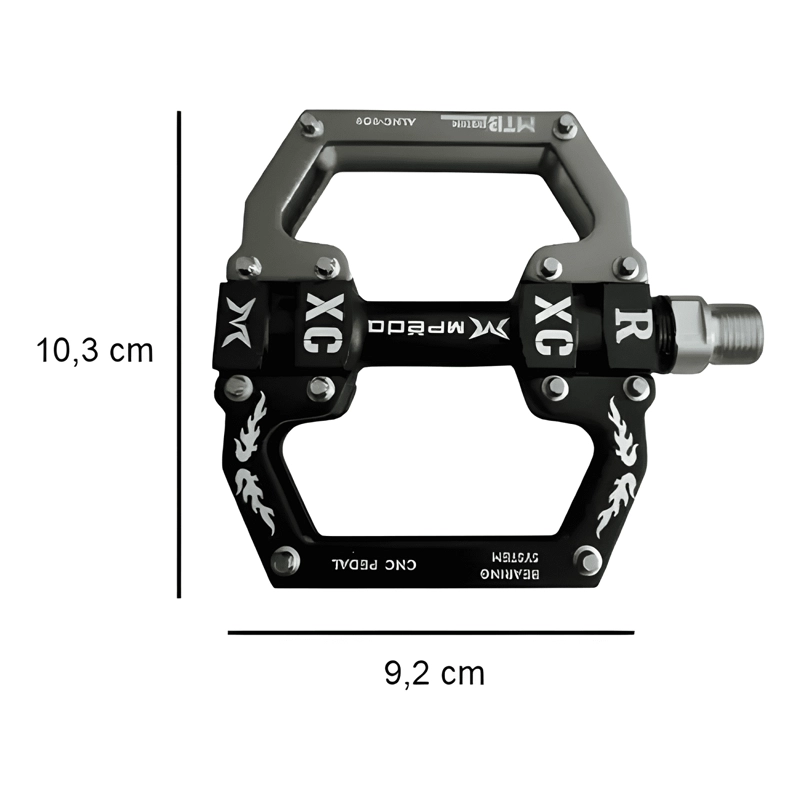 PEDALES PLATAFORMA MTB ENDURO ALUMINIO RODAMIENTO SELLADO #3 - 3