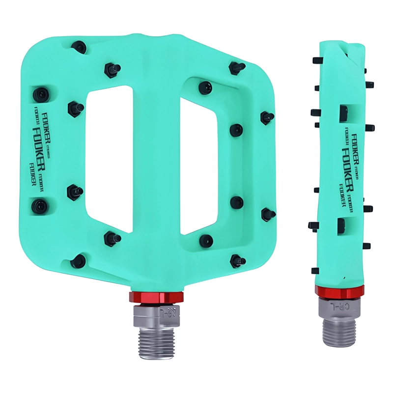 PEDALES MTB LIVIANOS NYLON ANTIDESLIZANTES PARA BICICLETA - 3