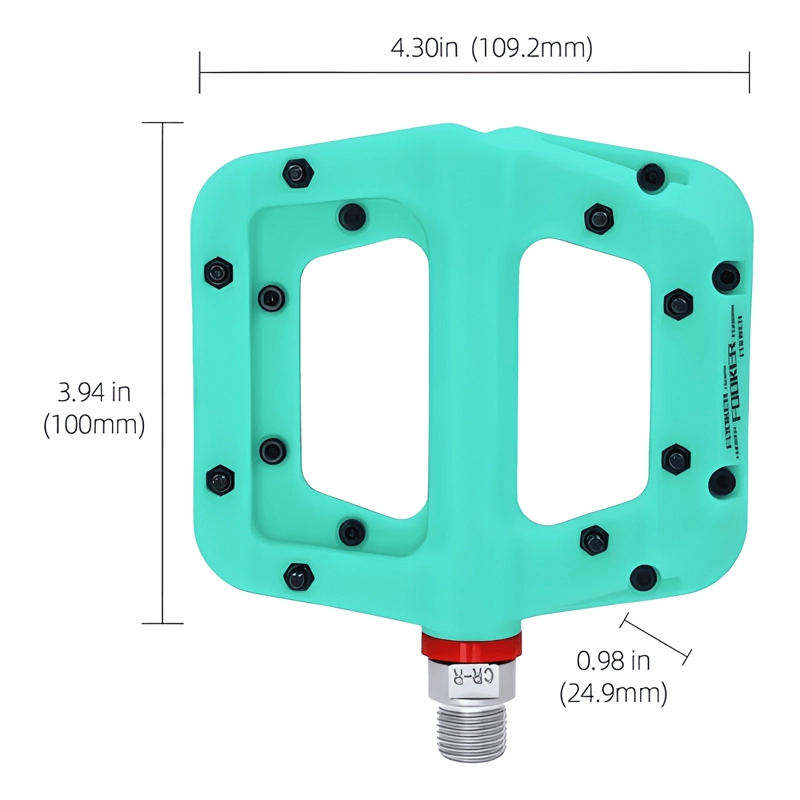 PEDALES MTB LIVIANOS NYLON ANTIDESLIZANTES PARA BICICLETA - 4