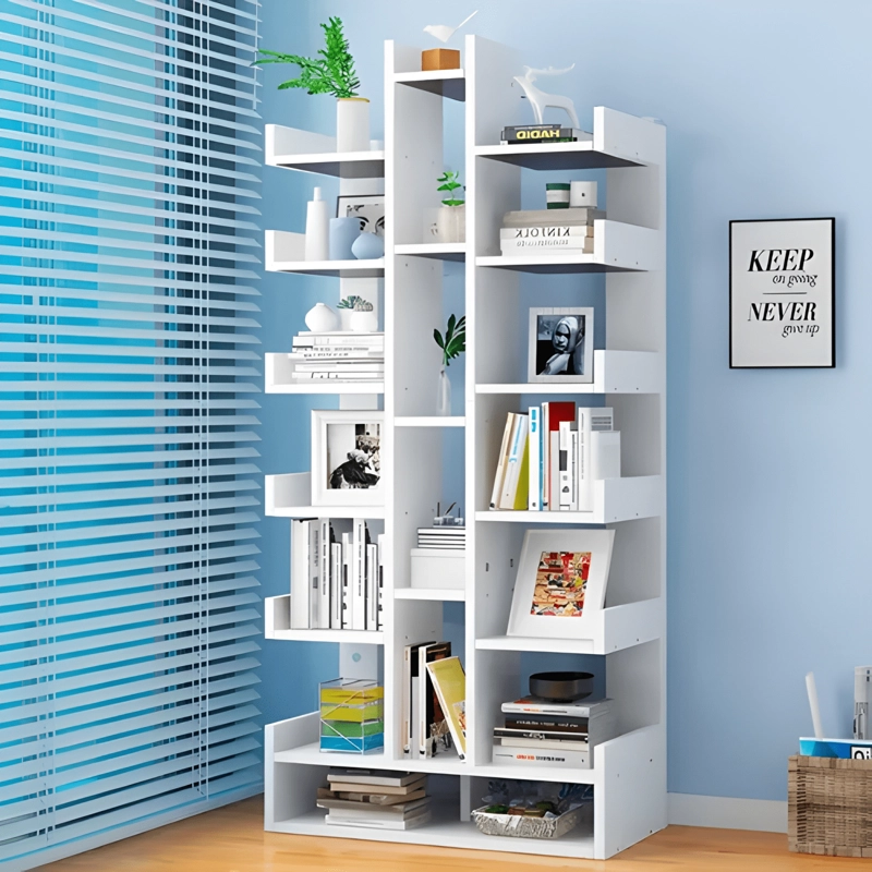 ESTANTE LIBRERO CHIC HOME 51X18X168CM BLANCO - 1