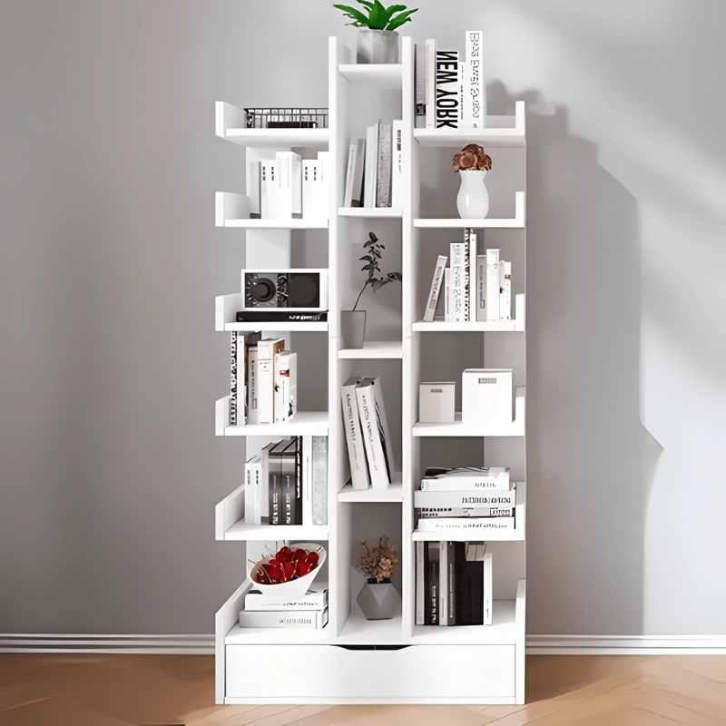 ESTANTE LIBRERO CHIC HOME 51X18X168CM BLANCO - 2