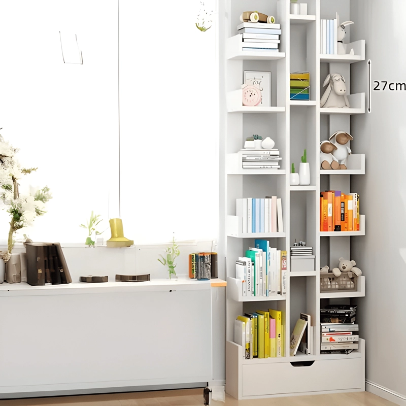 ESTANTE LIBRERO CHIC HOME 51X18X168CM BLANCO - 3