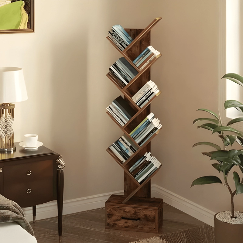REPISA LIBRERO ARBOL ORGANIZADOR DE LIBROS ALTO 147CM - 1