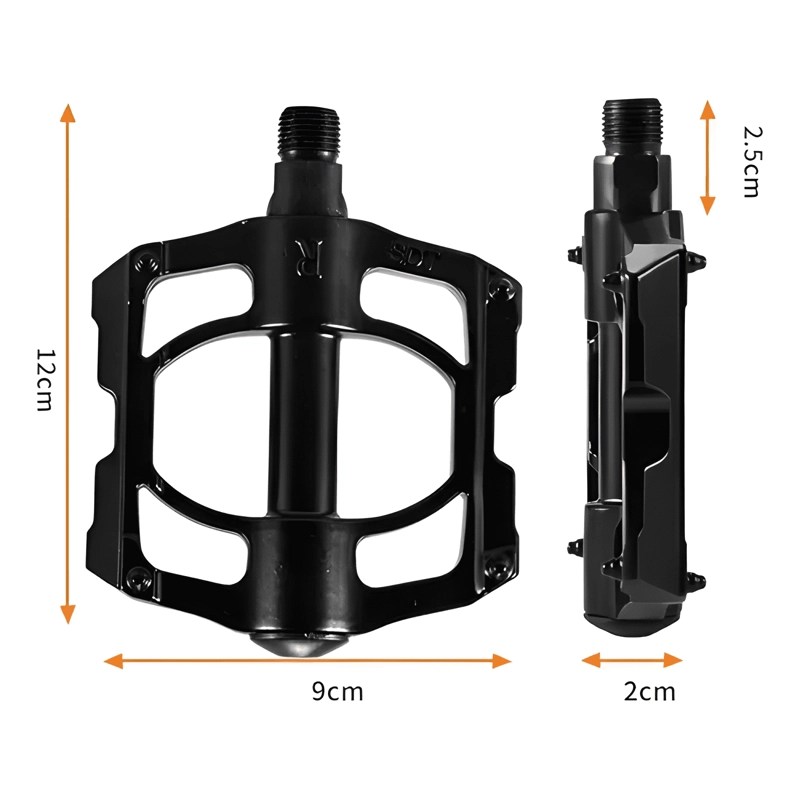 PEDALES DE ACERO PARA BICICLETA CICLISMO #1 - 2