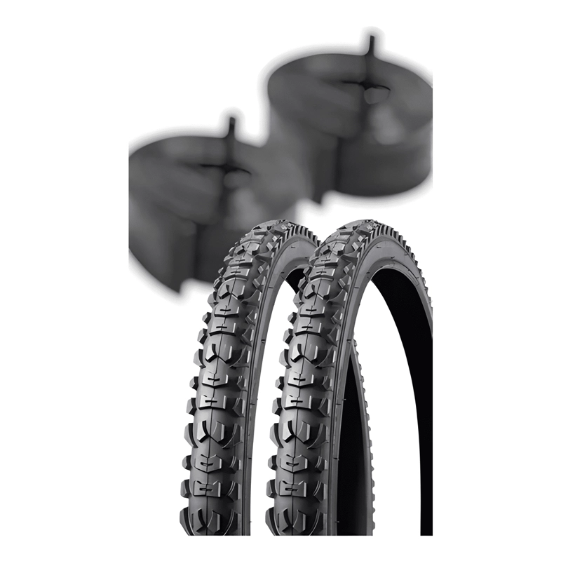 PACK 2 NEUMATICOS Y 2 CAMARAS BICICLETA ARO 26X2.125 #1 - 2