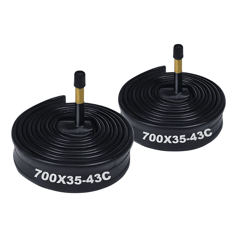 PACK 2 NEUMATICOS Y 2 CAMARAS VALVULA SCHRADER 700X35C - 1