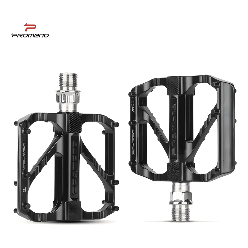 PEDALES BICICLETA PLATAFORMA ANTIDESLIZANTE ALUMINIO PINES - 1