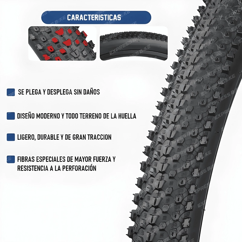 PACK 2 NEUMATICOS Y CAMARAS CON DESMONTADORES ARO 26X2.10 - 3