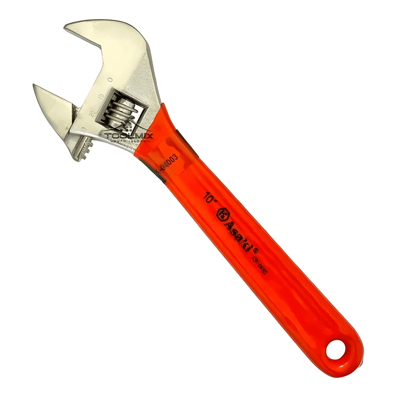 LLAVE FRANCESA AJUSTABLE ASAKI CROMO VANADIO 255MM #2 - 2