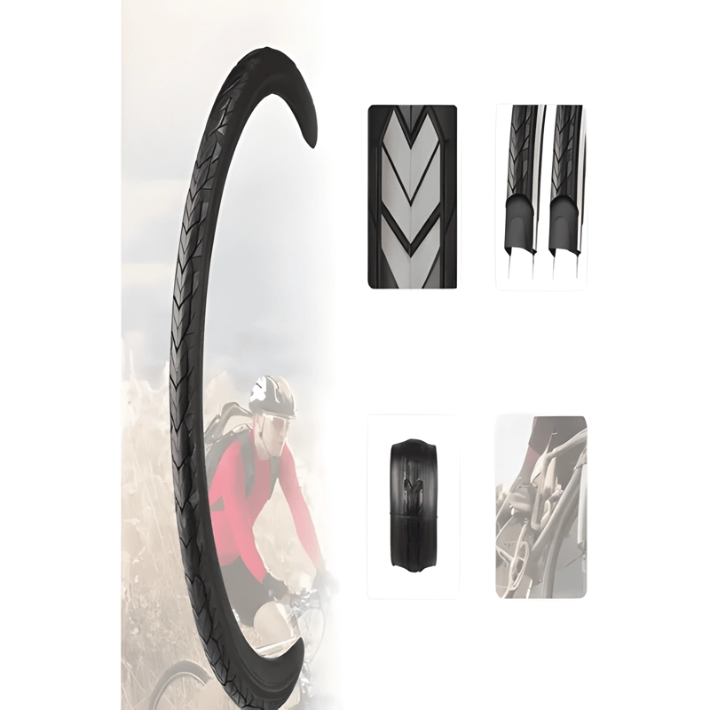 NEUMATICO BICICLETA PLEGABLE HIBRIDO PISTERO LLANTA 700X35C - 2