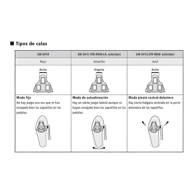 CALAS SHIMANO SM-SH11 FLOTANTES 6° AUTOMATICAS - 3