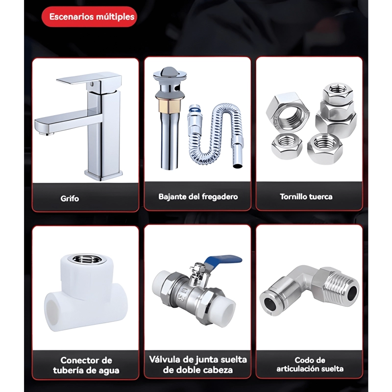 LLAVE FRANCESA AJUSTABLE CR-V DANMI ANTIDESLIZANTE 8 PULG #3 - 1