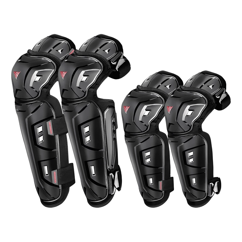 PACK RODILLERAS Y CODERAS MOTOWOLF TALLA UNICA NEGRAS - 2