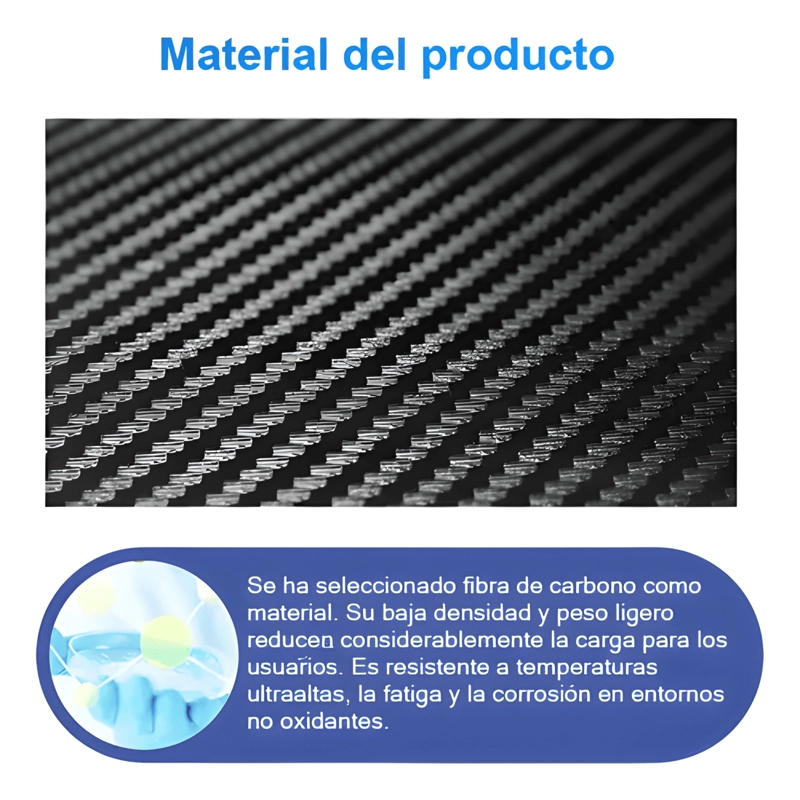 RODILLERA ESTABILIZADORA HOSO FIBRA DE CARBONO NEGRA - 4