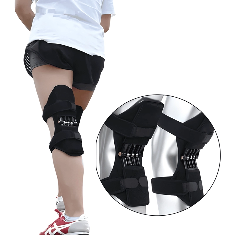 RODILLERA POWERKNEE ARTICULADA NEOPRENO GIMNASIO NEGRA - 3