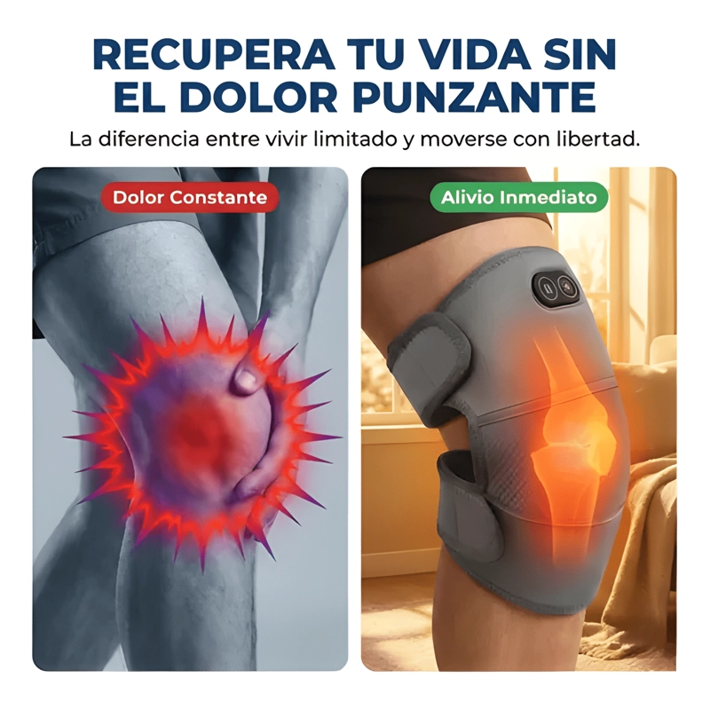 RODILLERA TE RMICA MASAJEADOR ARTRITIS VIBRACION CALOR - 1