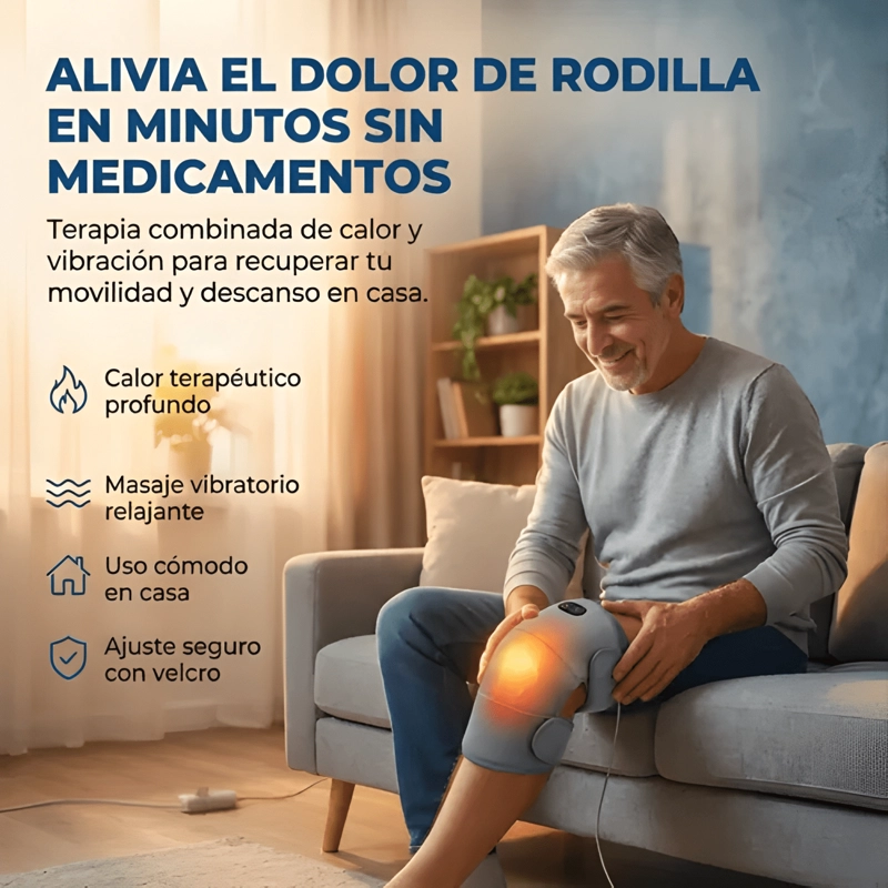 RODILLERA TE RMICA MASAJEADOR ARTRITIS VIBRACION CALOR - 2
