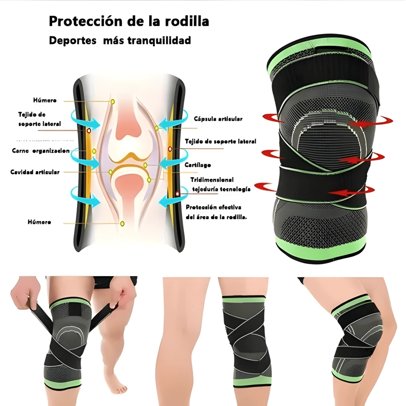 RODILLERA ORTOPE DICA COMPRESION SOPORTE AJUSTABLE TALLA XL - 4