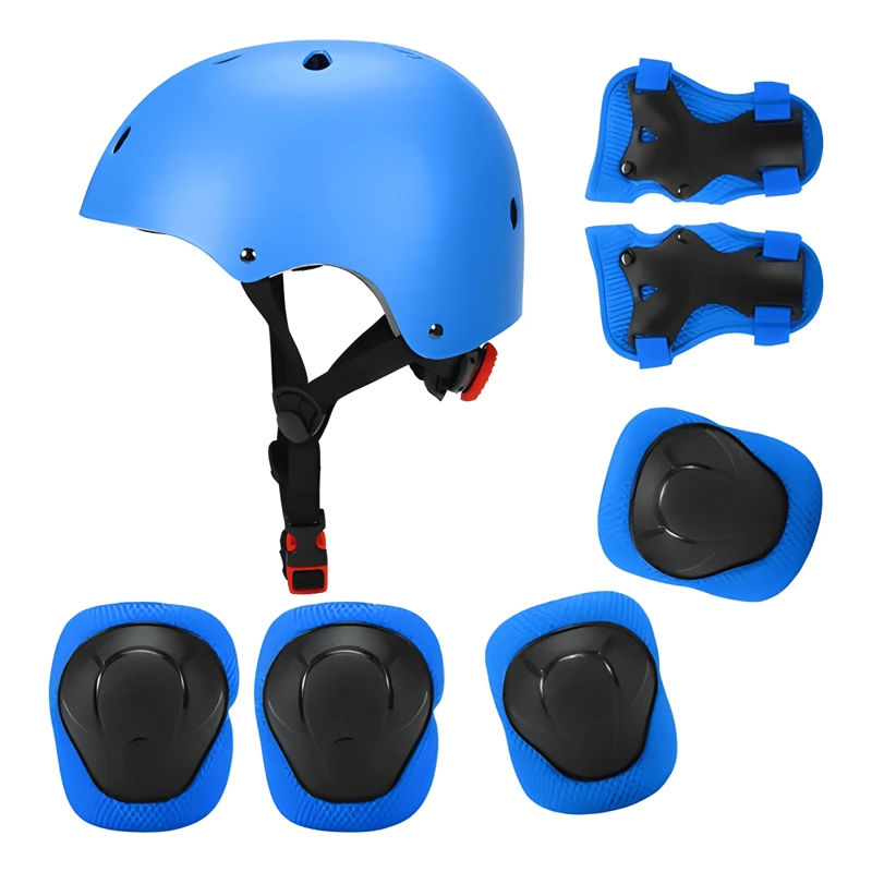 SET ALMOHADILLAS PARA CASCO 7 EN 1 NIÑOS AZULES - 3