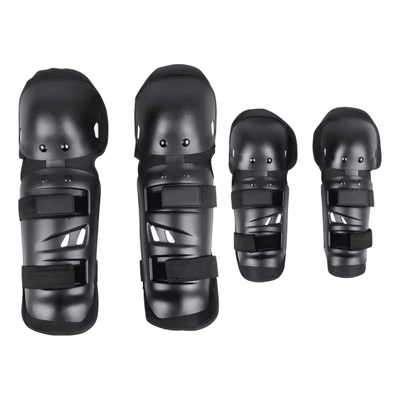 SET RODILLERAS Y CODERAS ECICLOS TALLA M NEGRAS - 1
