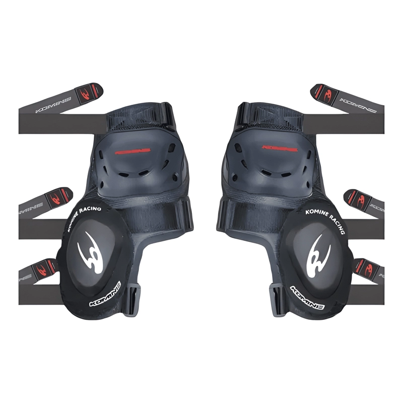 RODILLERAS MOTOCICLISTAS RACING PLUS KOMINE NEGRAS - 1