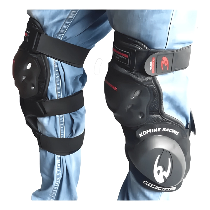 RODILLERAS MOTOCICLISTAS RACING PLUS KOMINE NEGRAS - 2