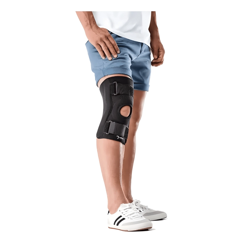 RODILLERA ARTICULADA PTM R10 LIGAMENTARIA TALLA L NEGRA - 1